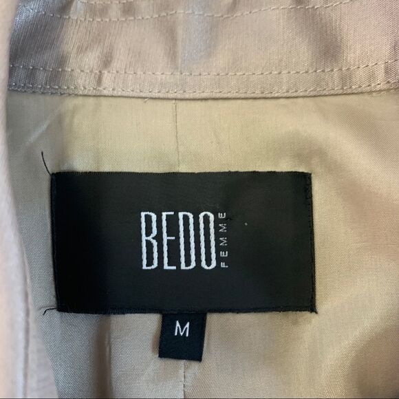 Bedo light tan brown trenchcoat size medium - Picture 11 of 16
